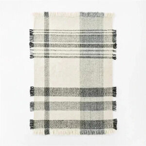 NWT‎ 5'x7' Laurelhurst Indoor Plaid Rug Black/ White - Studio McGee